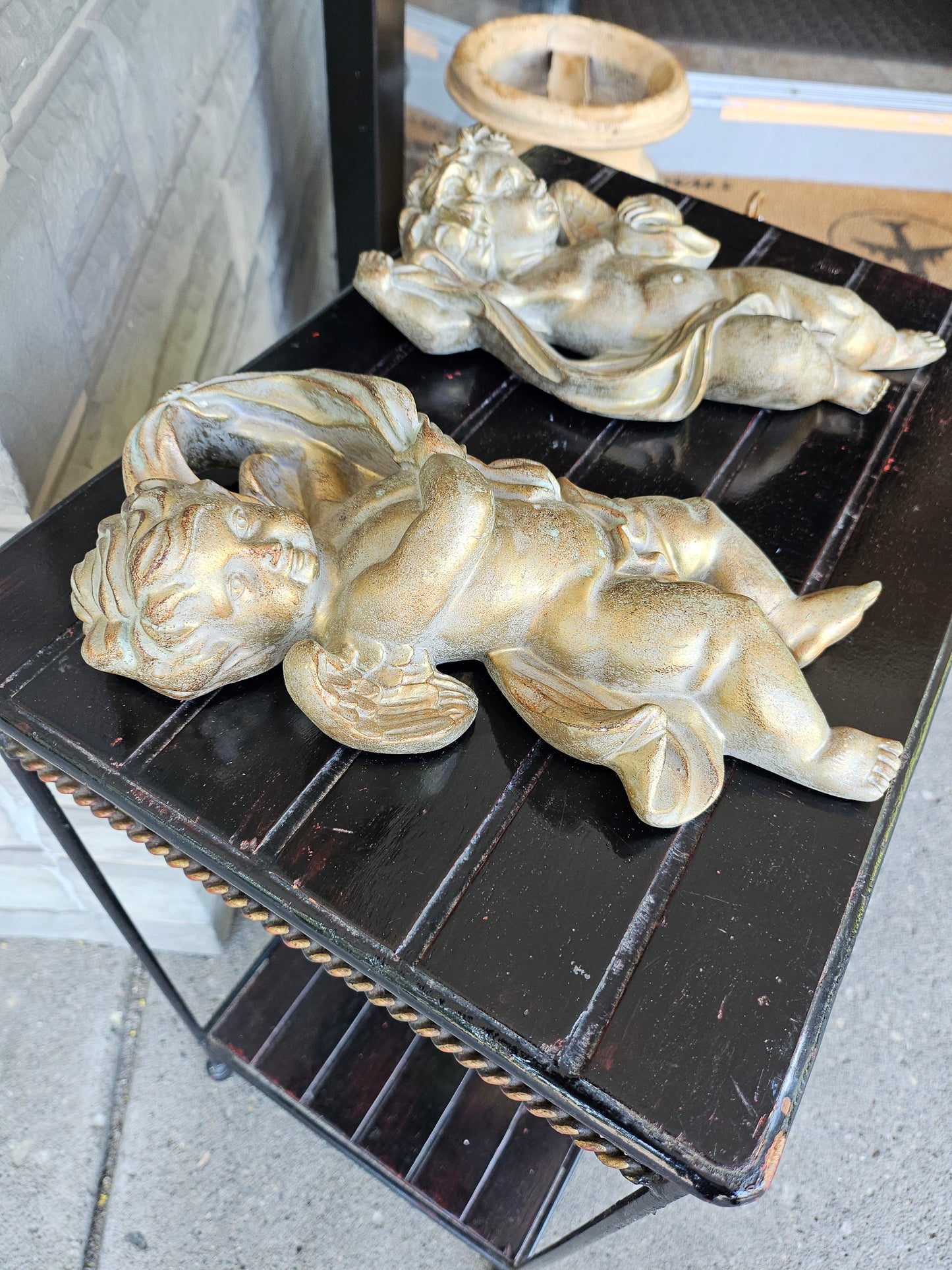 Vintage Cherub Plaster Wall Hangings