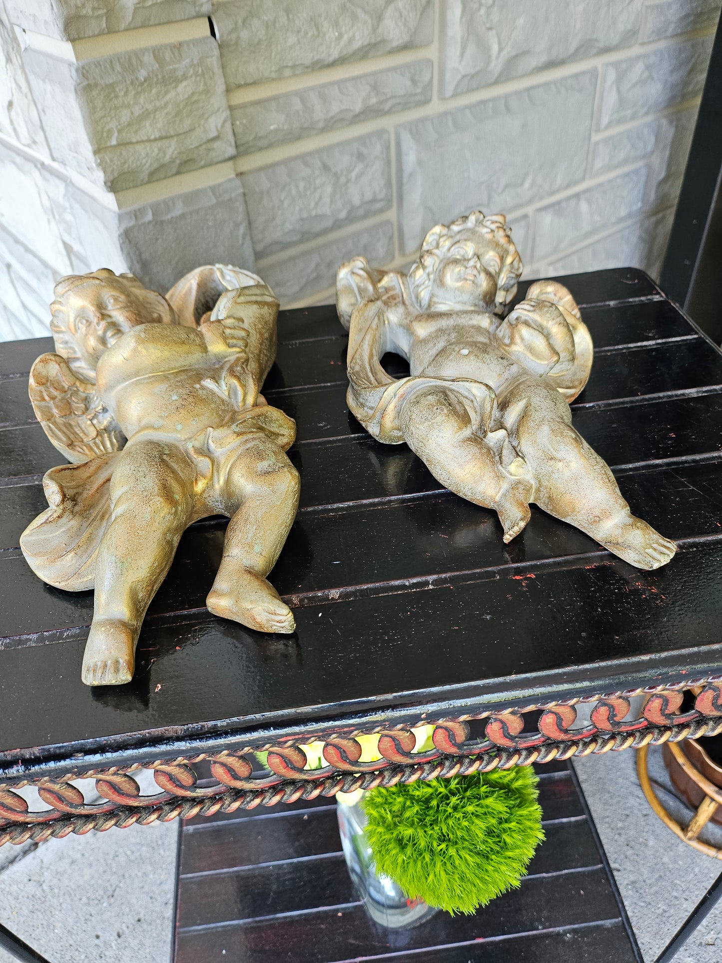 Vintage Cherub Plaster Wall Hangings