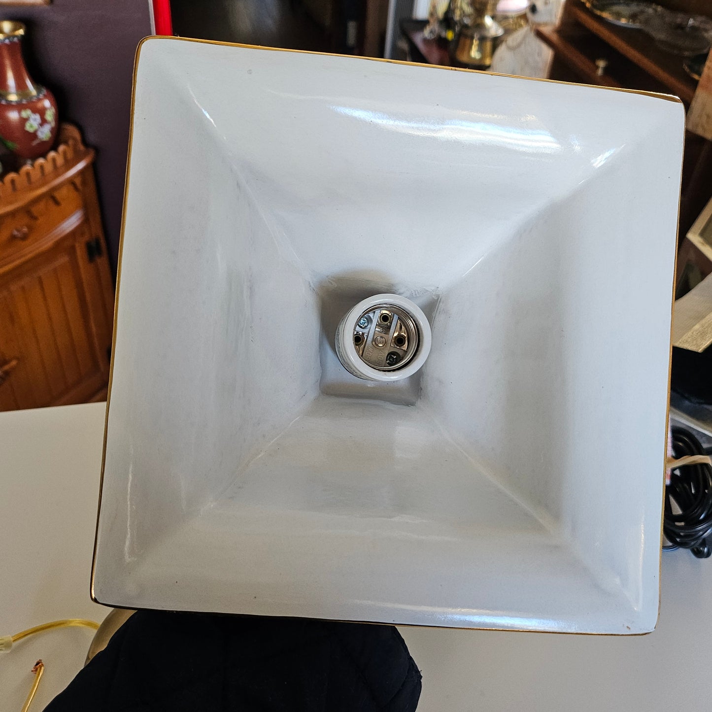 Inside of pendant light