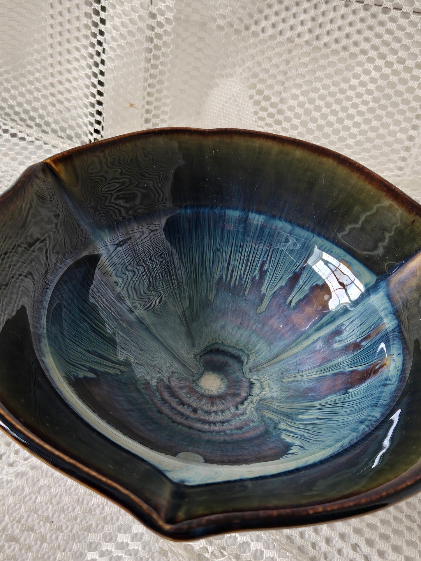*SOLD* Bill Campbell Drip Pottery Bowl