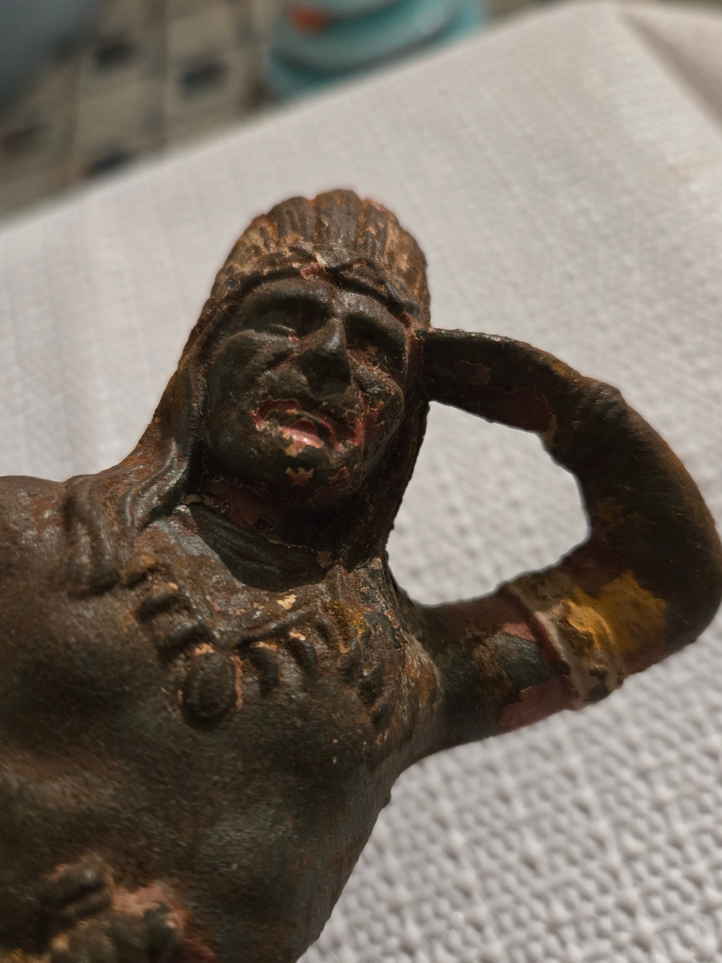 Native American Cast Iron Bank