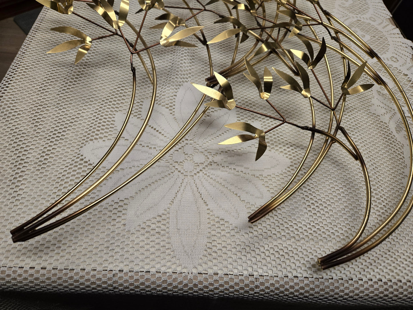 *Sold* Metal Bamboo Leaf Wall Art