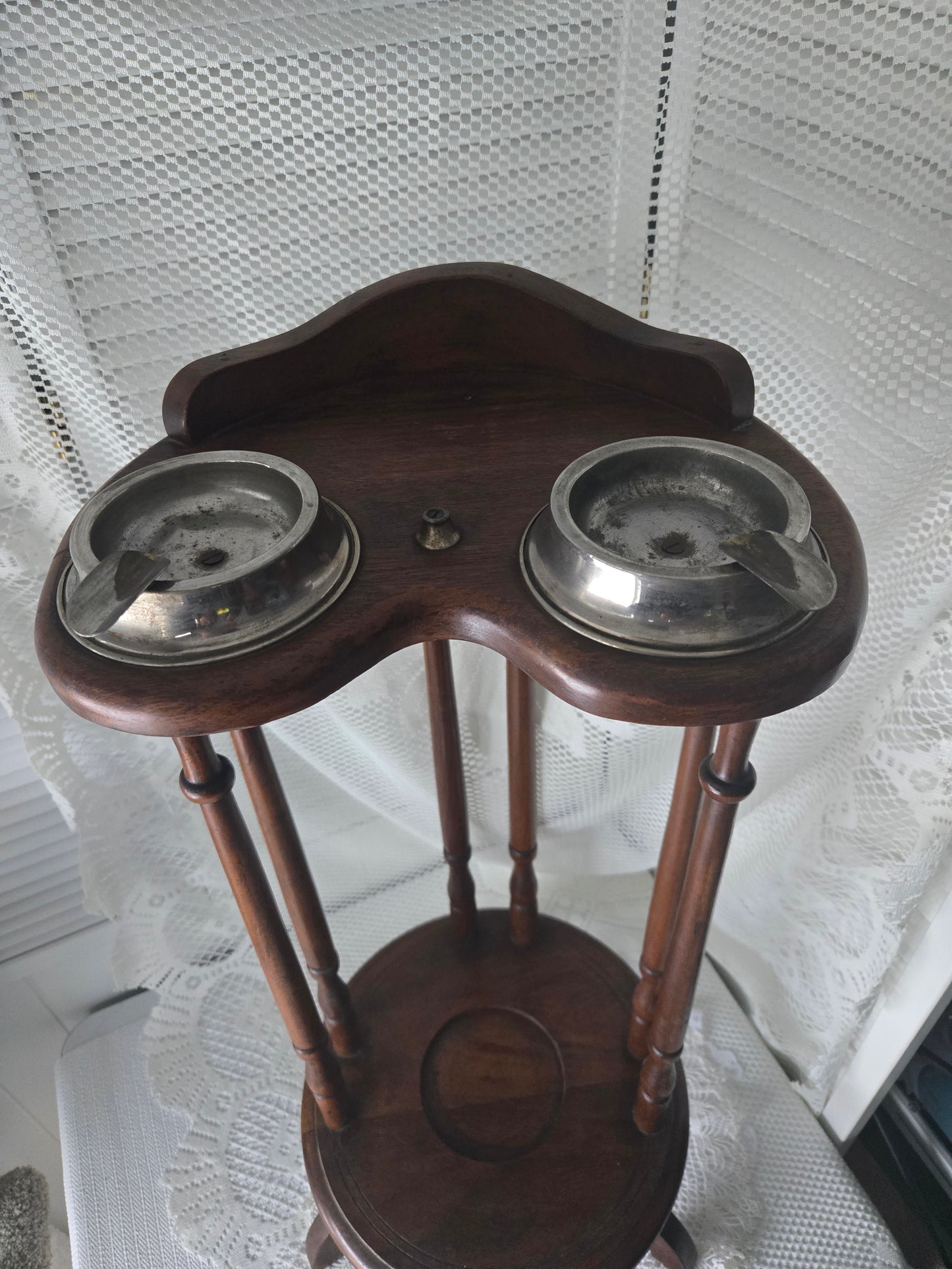 Vintage Dual Ashtray Smokers Stand