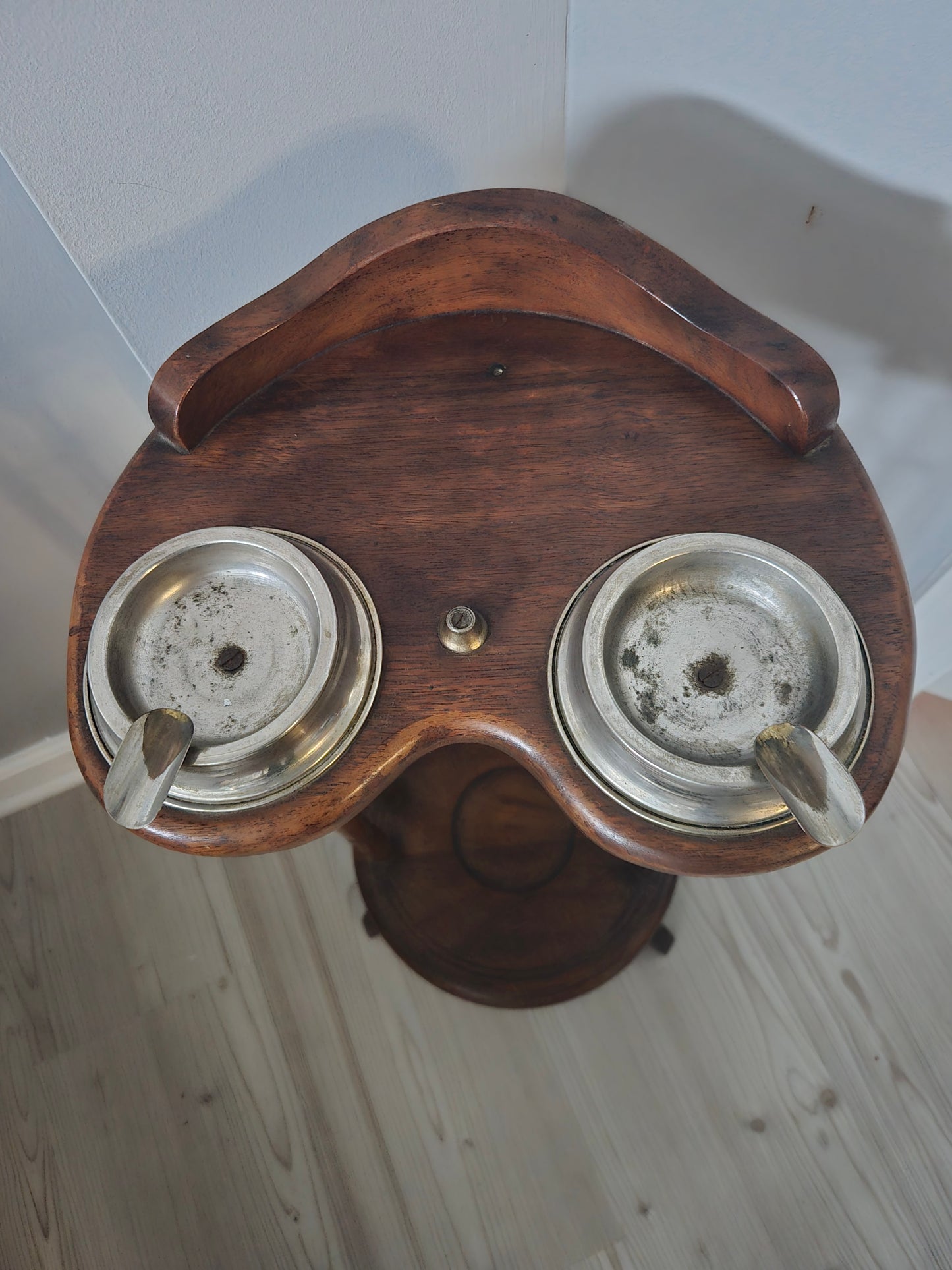 Vintage Dual Ashtray Smokers Stand