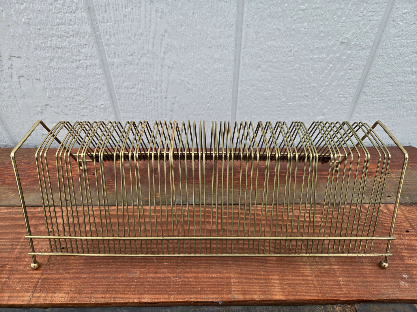 Mid Century Vinyl Record Rack