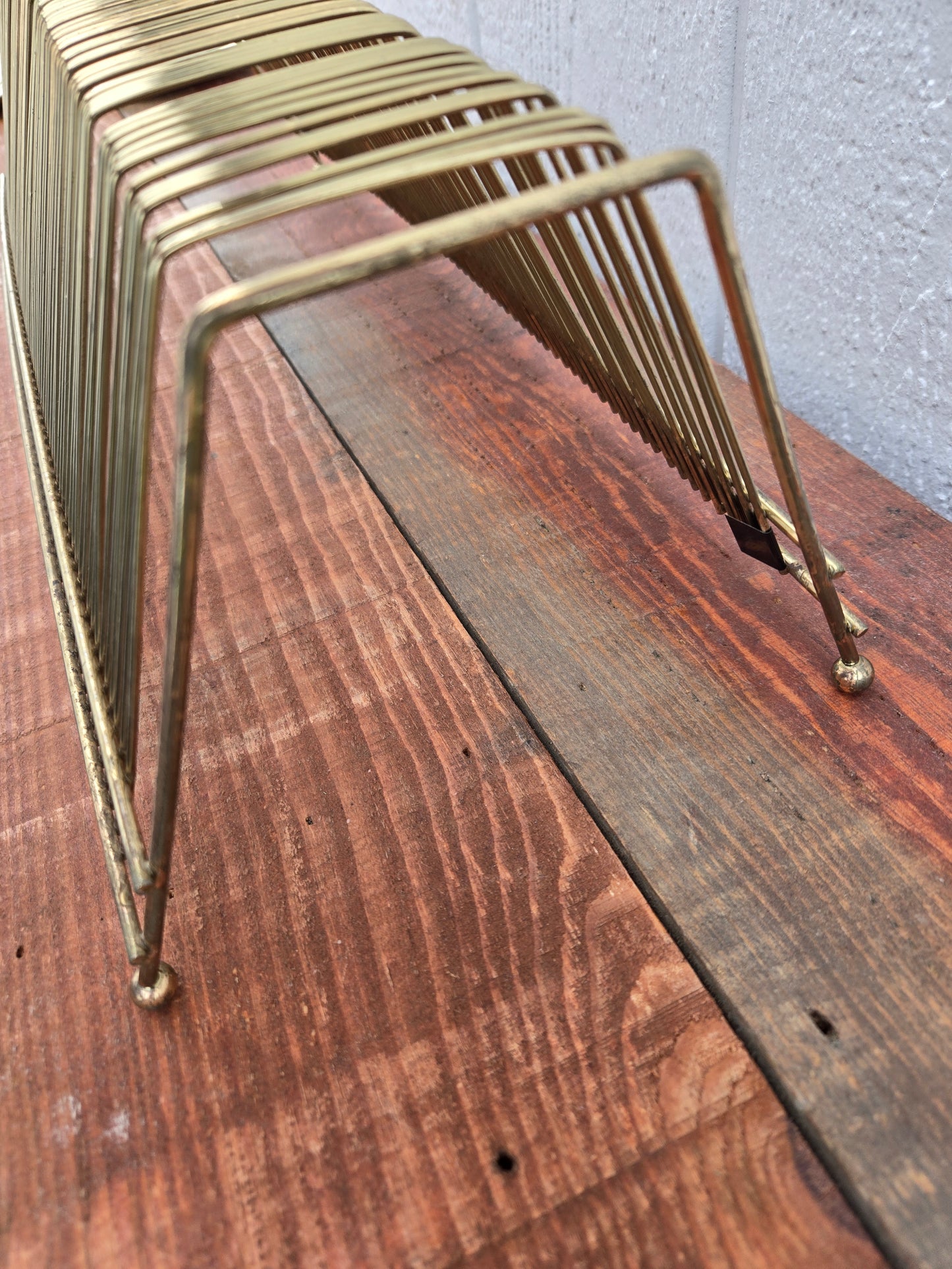 Mid Century Vinyl Record Rack