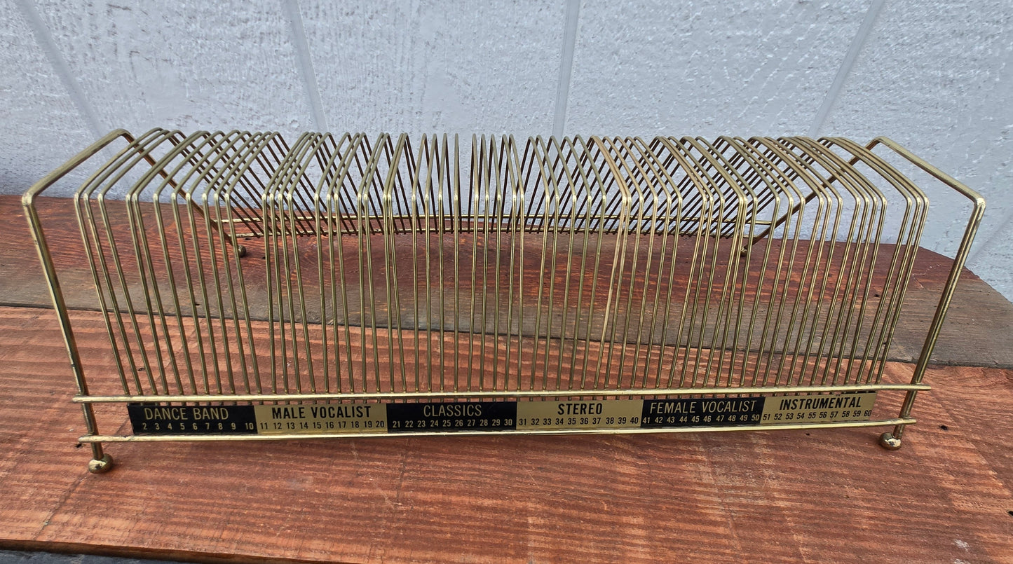 Mid Century Vinyl Record Rack