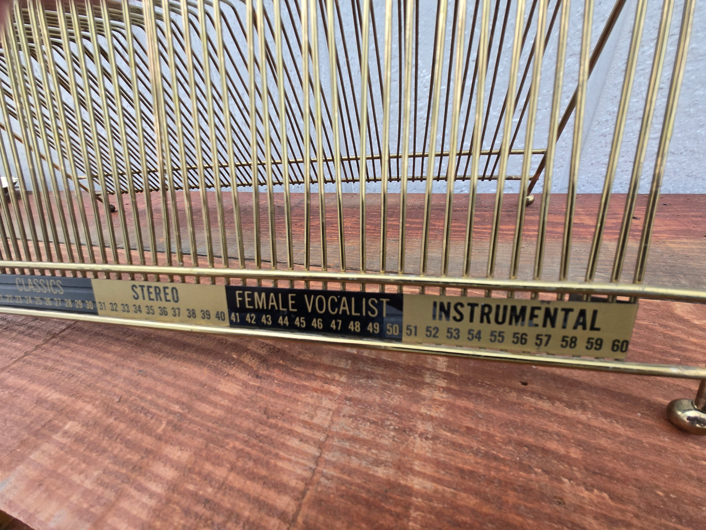 Mid Century Vinyl Record Rack