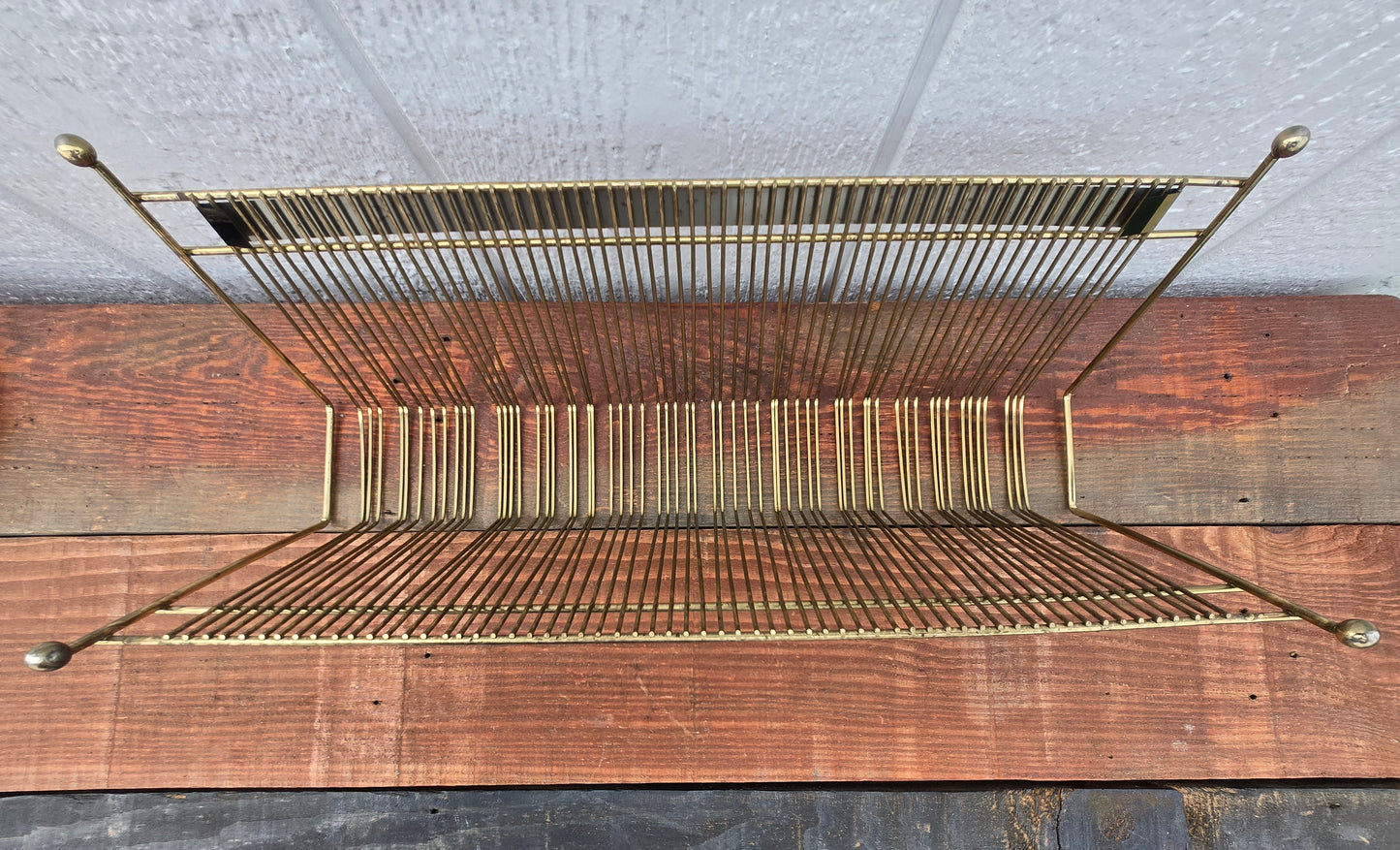 Mid Century Vinyl Record Rack