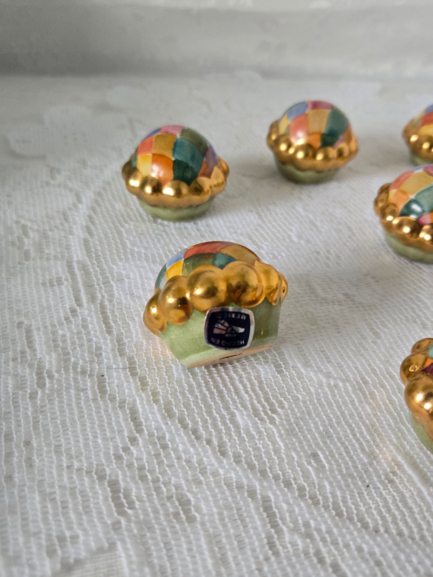 MacKenzie-Childs Harlequin Drawer Knobs (8)