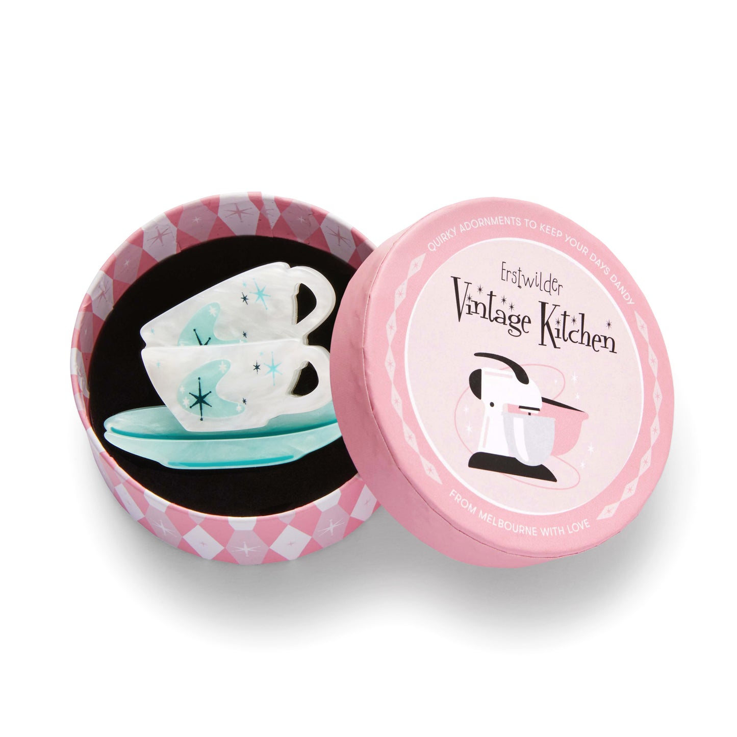 Erstwilder Tea And Sympathy Mini Brooch