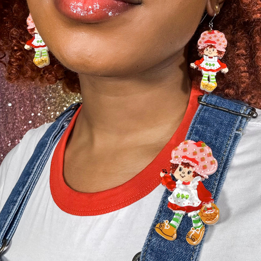 Erstwilder Strawberry Strolling Brooch