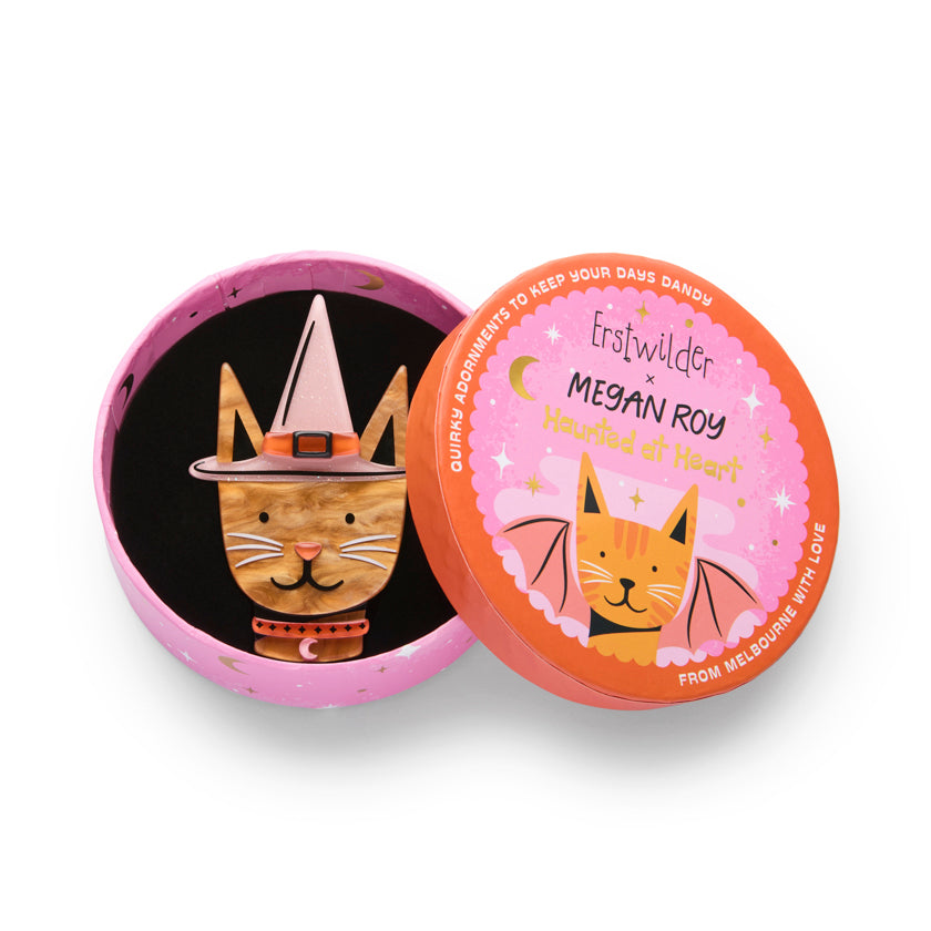 Erstwilder Bewitched Kitty Brooch