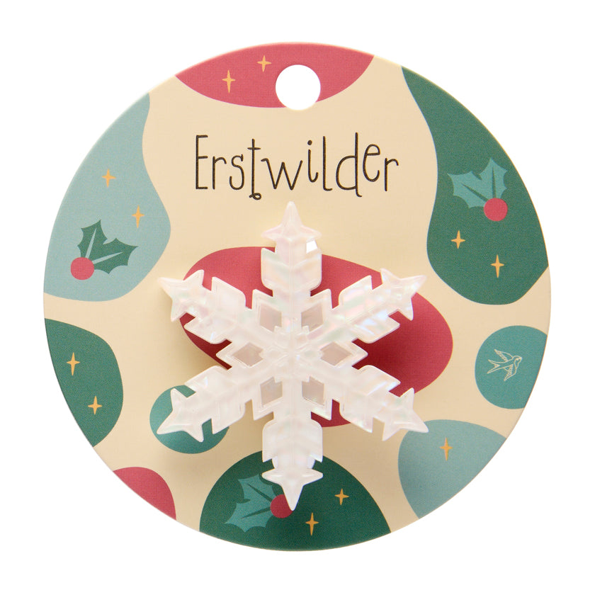 Erstwilder Snowflake Simplified Mini Brooch