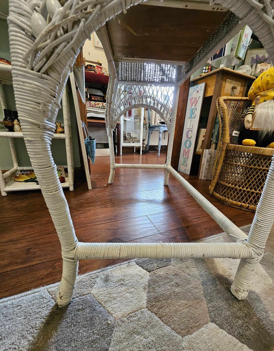 *SOLD* Vintage Wicker Desk/Vanity