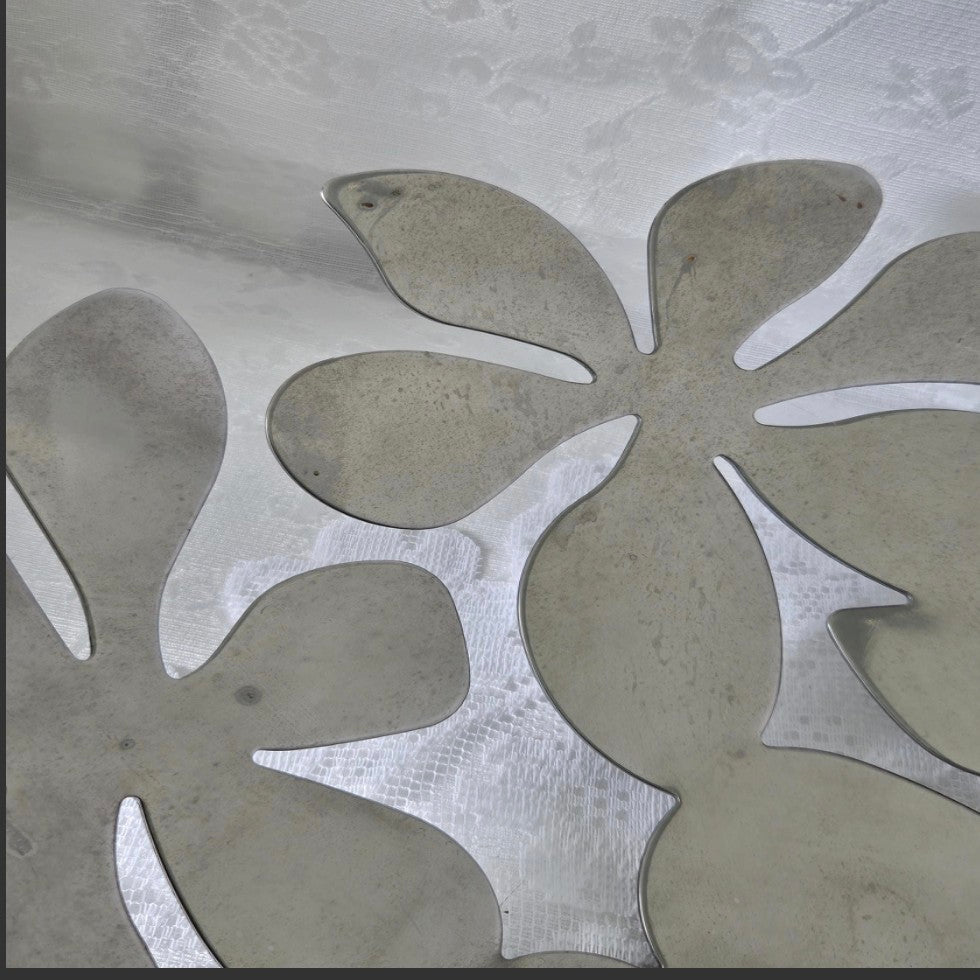 Decorative Floral Stainless Bowl