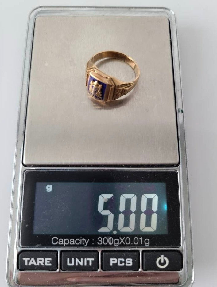 Art Deco 1938 10K Class Ring
