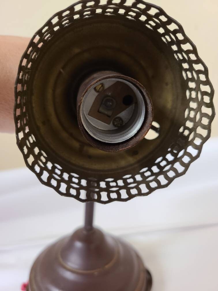 Vintage Ornate Brown Wall Sconce