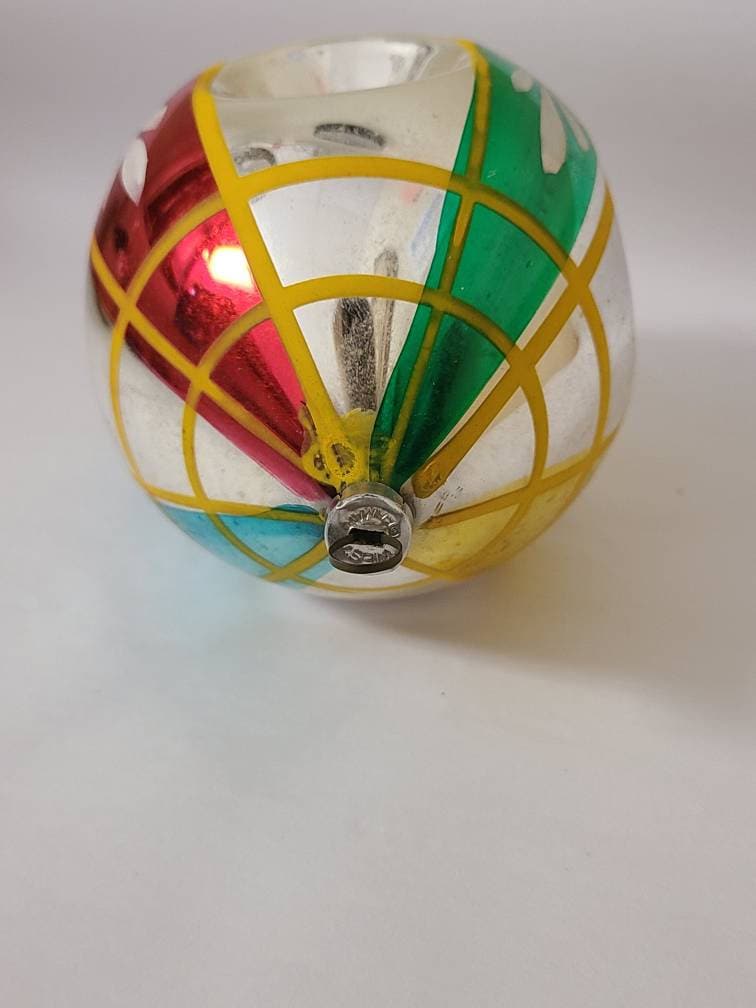 Vintage Traditional Glass Teardrop Ornament