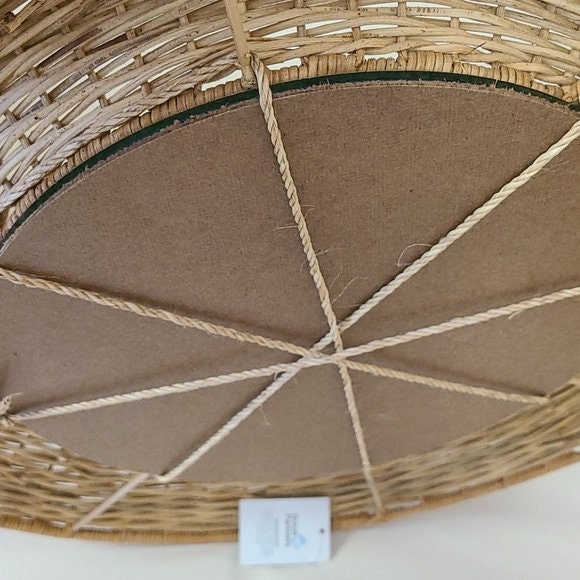 Wicker Round Mirror Hand-woven