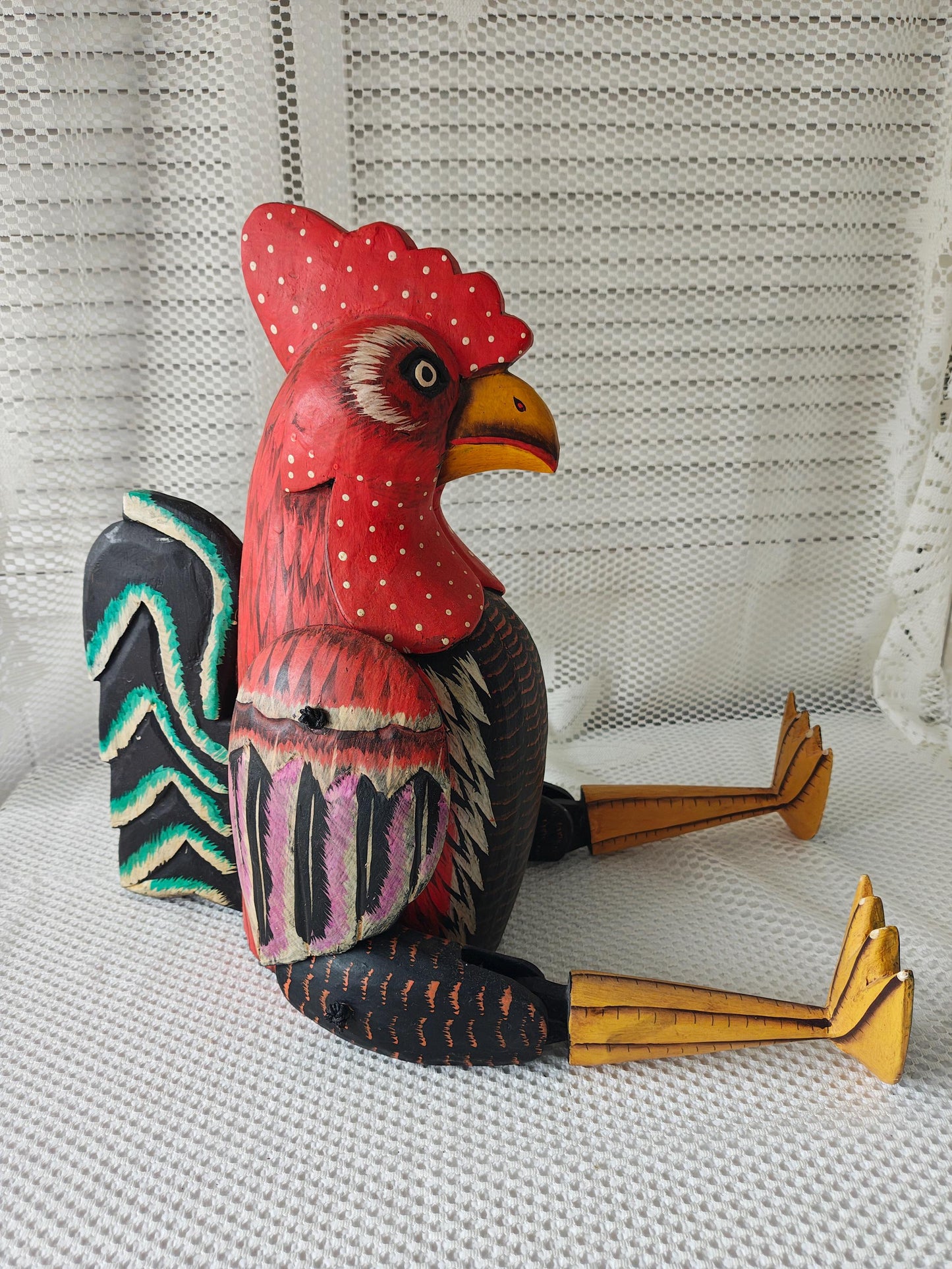 Rooster Wood Yard Decor