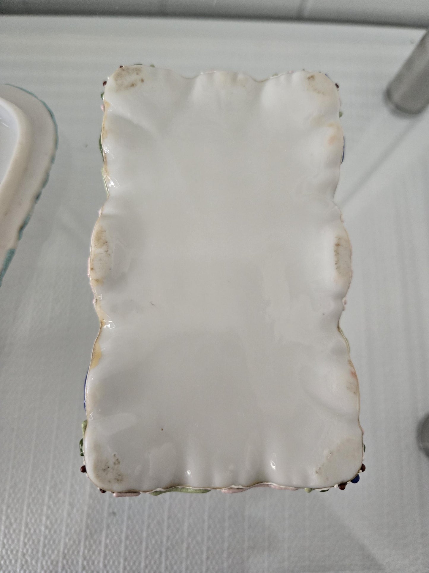 Porcelain Match Holder and Striker Box