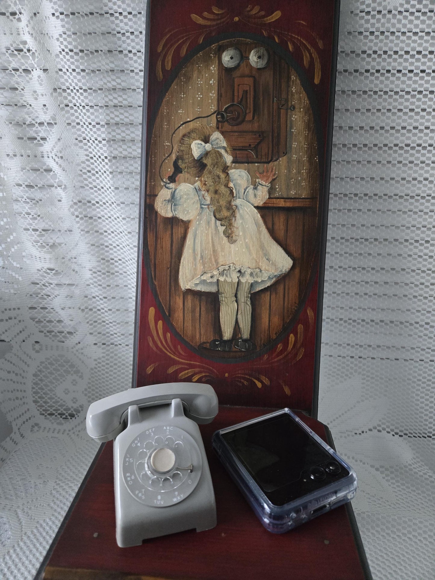 Nostalgic Telephone Wall Stand