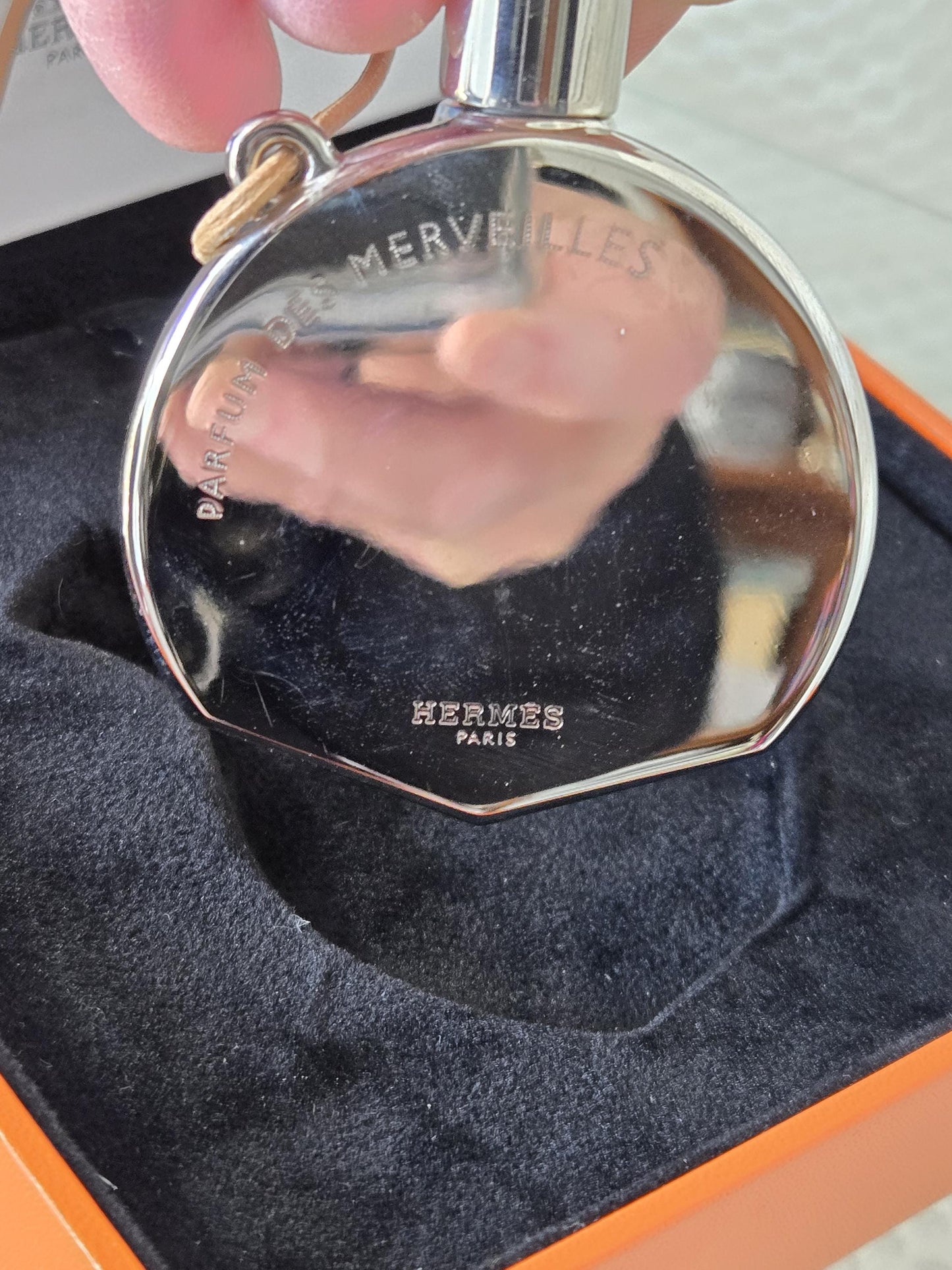 Vintage Hermes Parfum Des Merveilles Necklace Spray