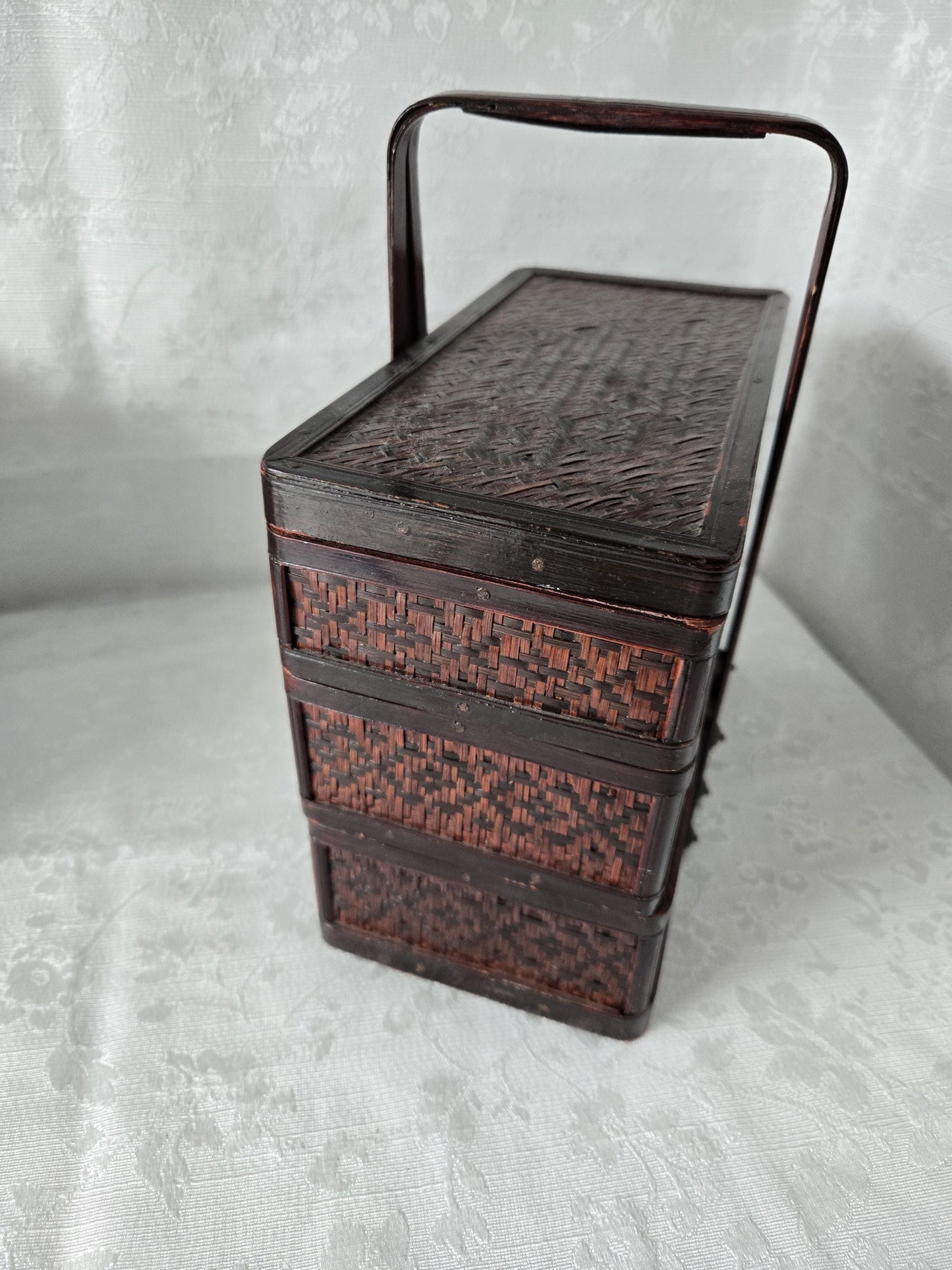 Woven Chinese Tiered Basket