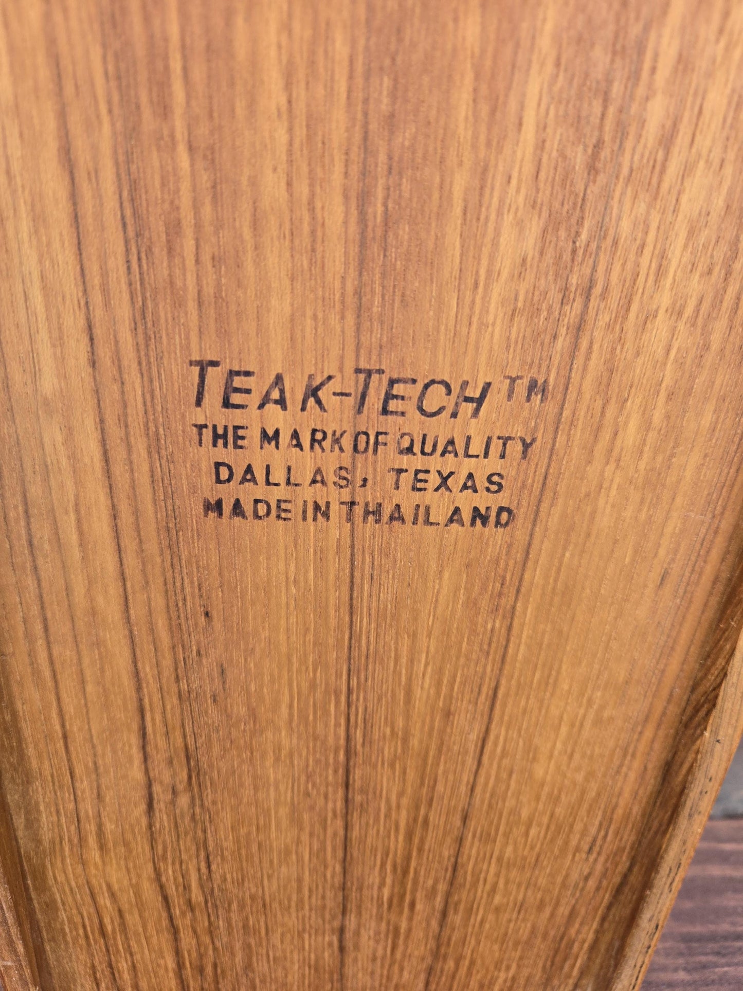Teak Wood Tambour Storage Box