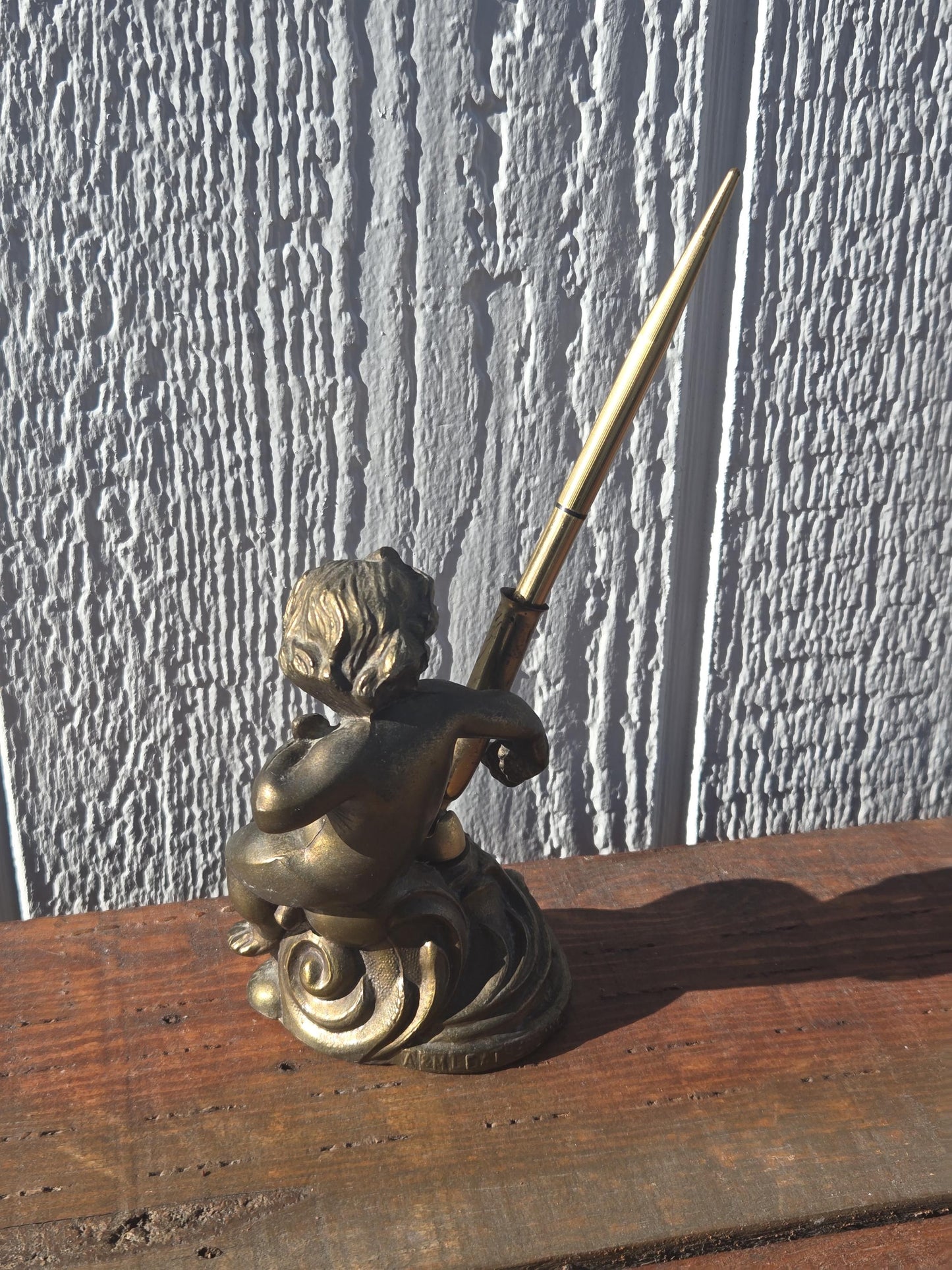 Art Nouveau Cherub Pen Holder