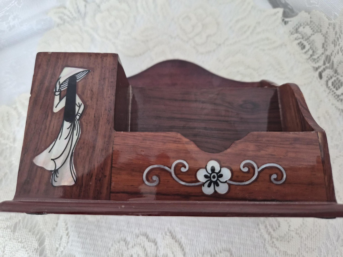 Wood Pencil Card Holder