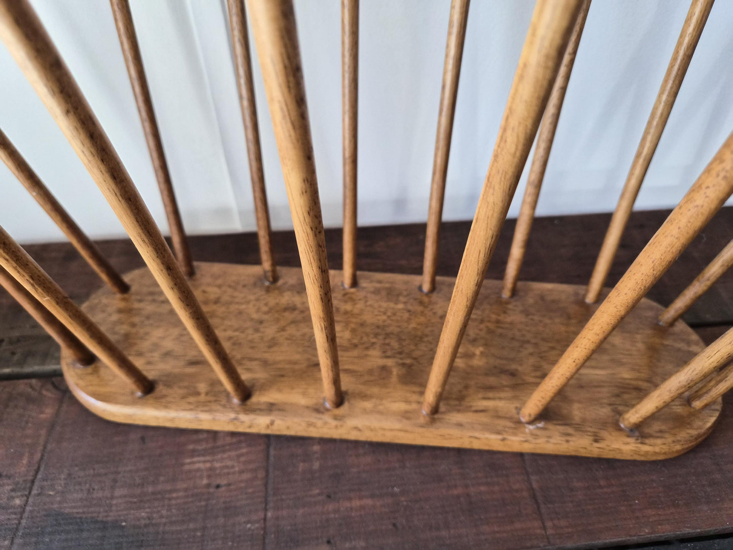 Walnut Wood Spindle Magazine Holder