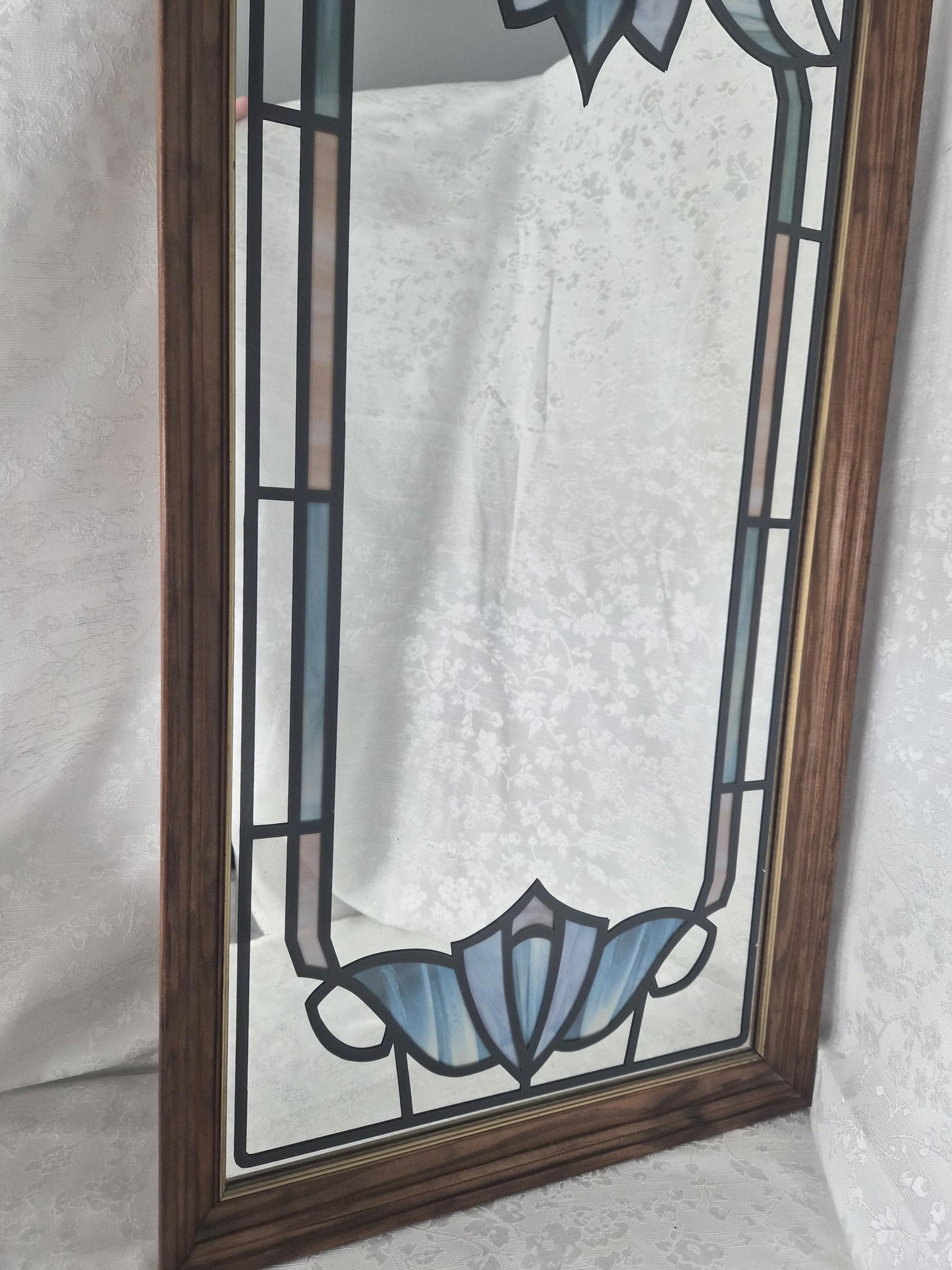 Retro Stained Painted Mirror