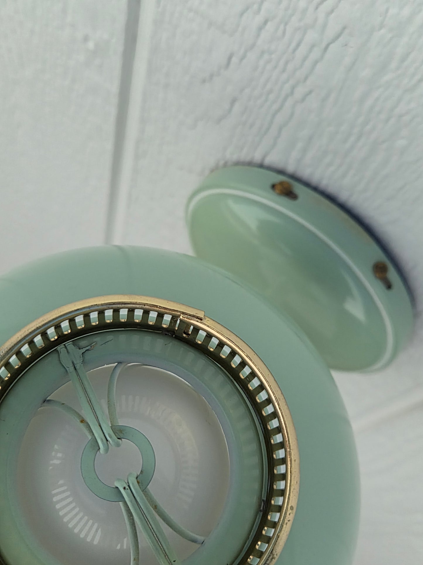 Toleware Mint Green Wall Sconce Light