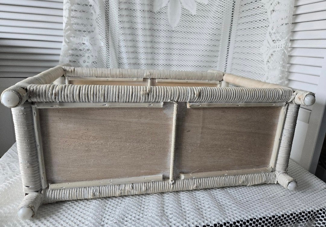 Vintage Wicker Wall Shelf