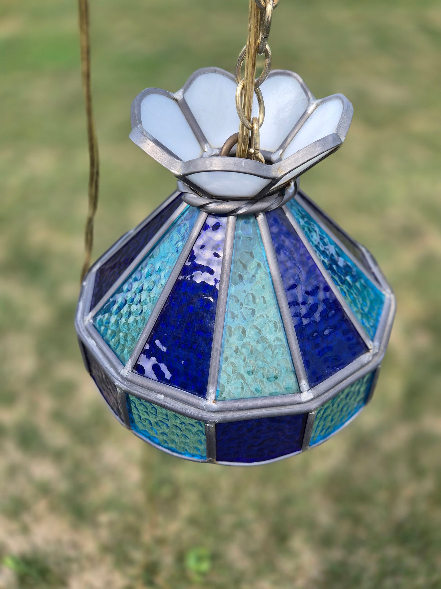 Swag Stained Glass Ceiling Light