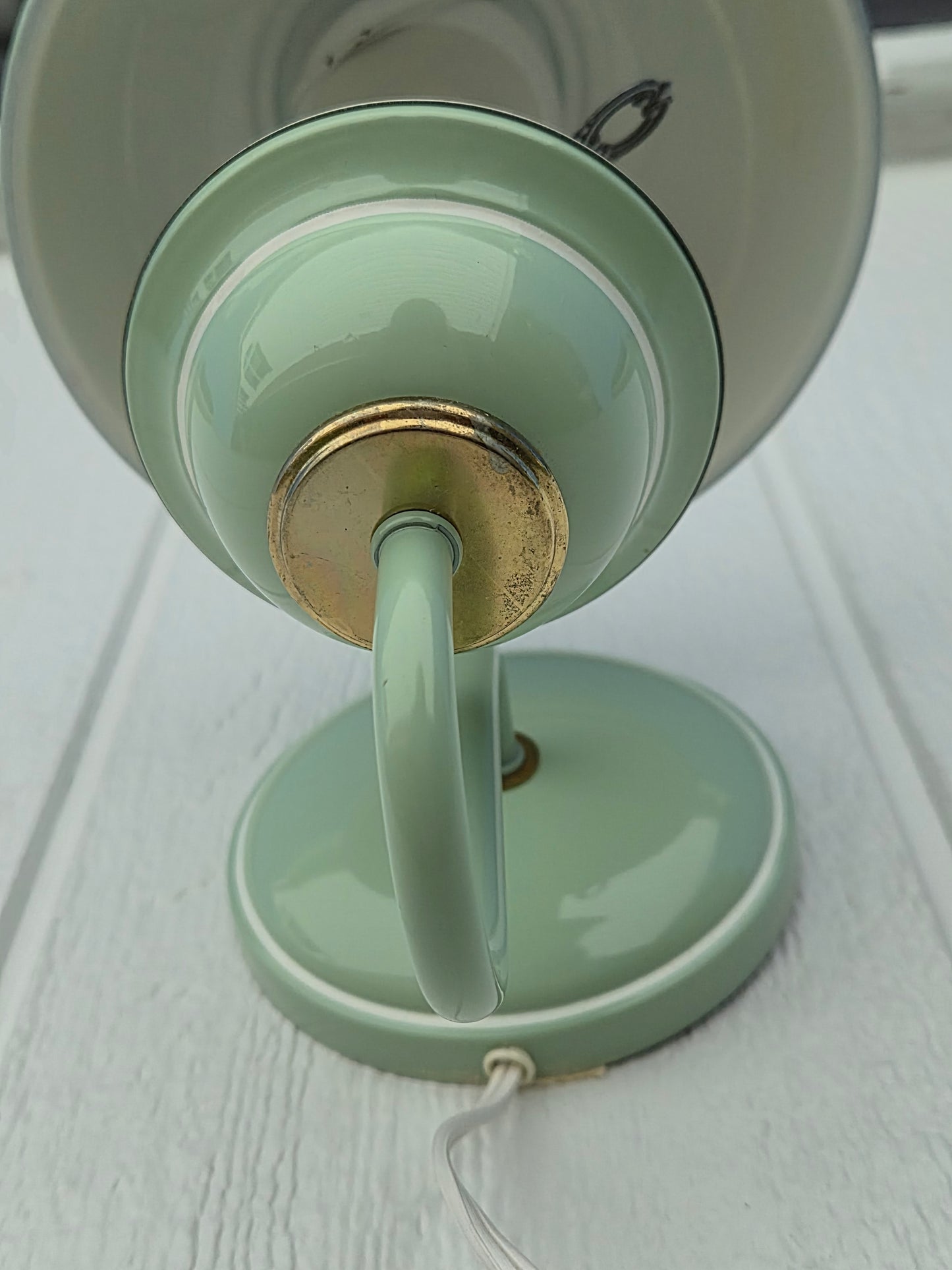 Toleware Mint Green Wall Sconce Light