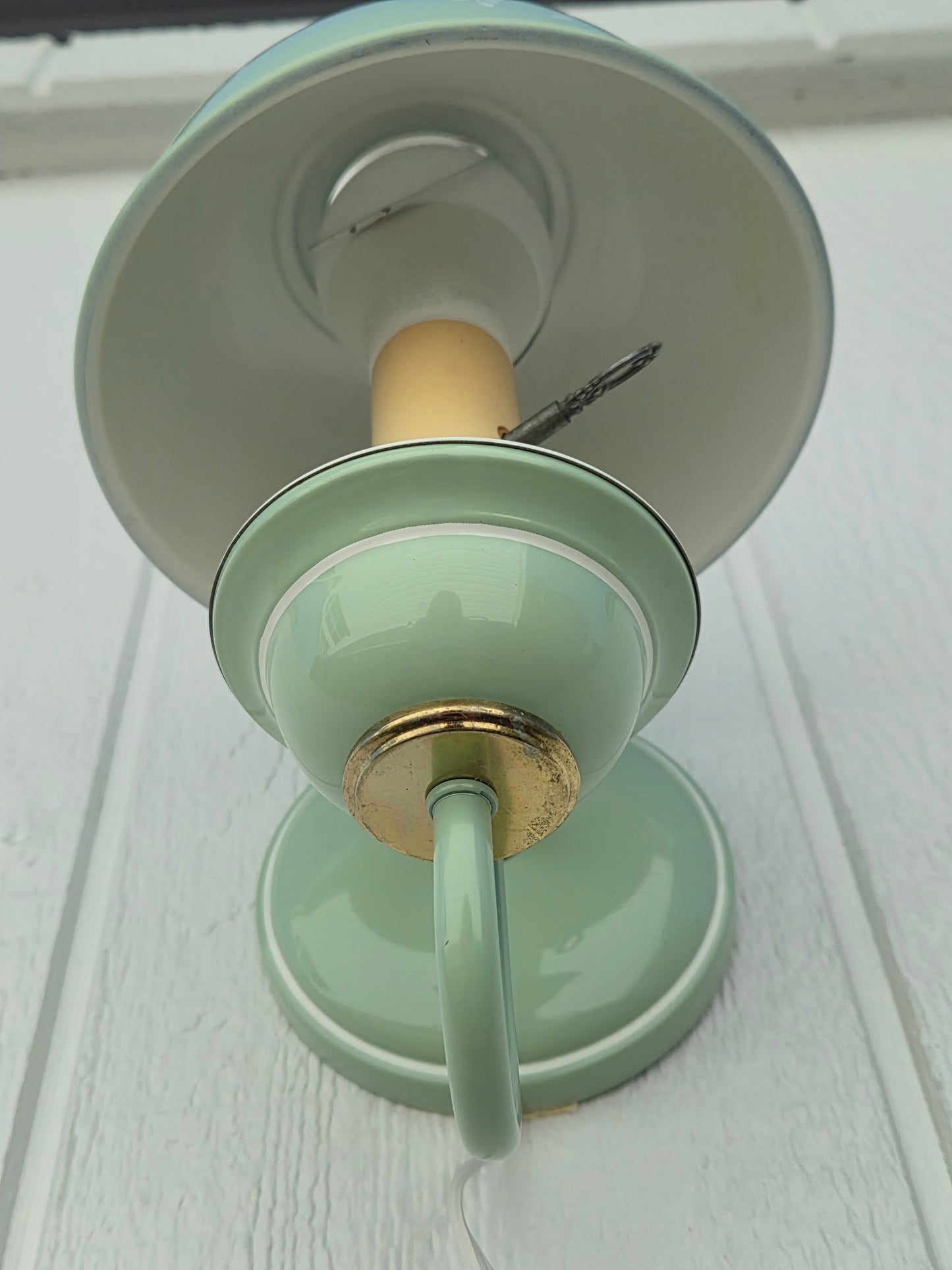 Toleware Mint Green Wall Sconce Light