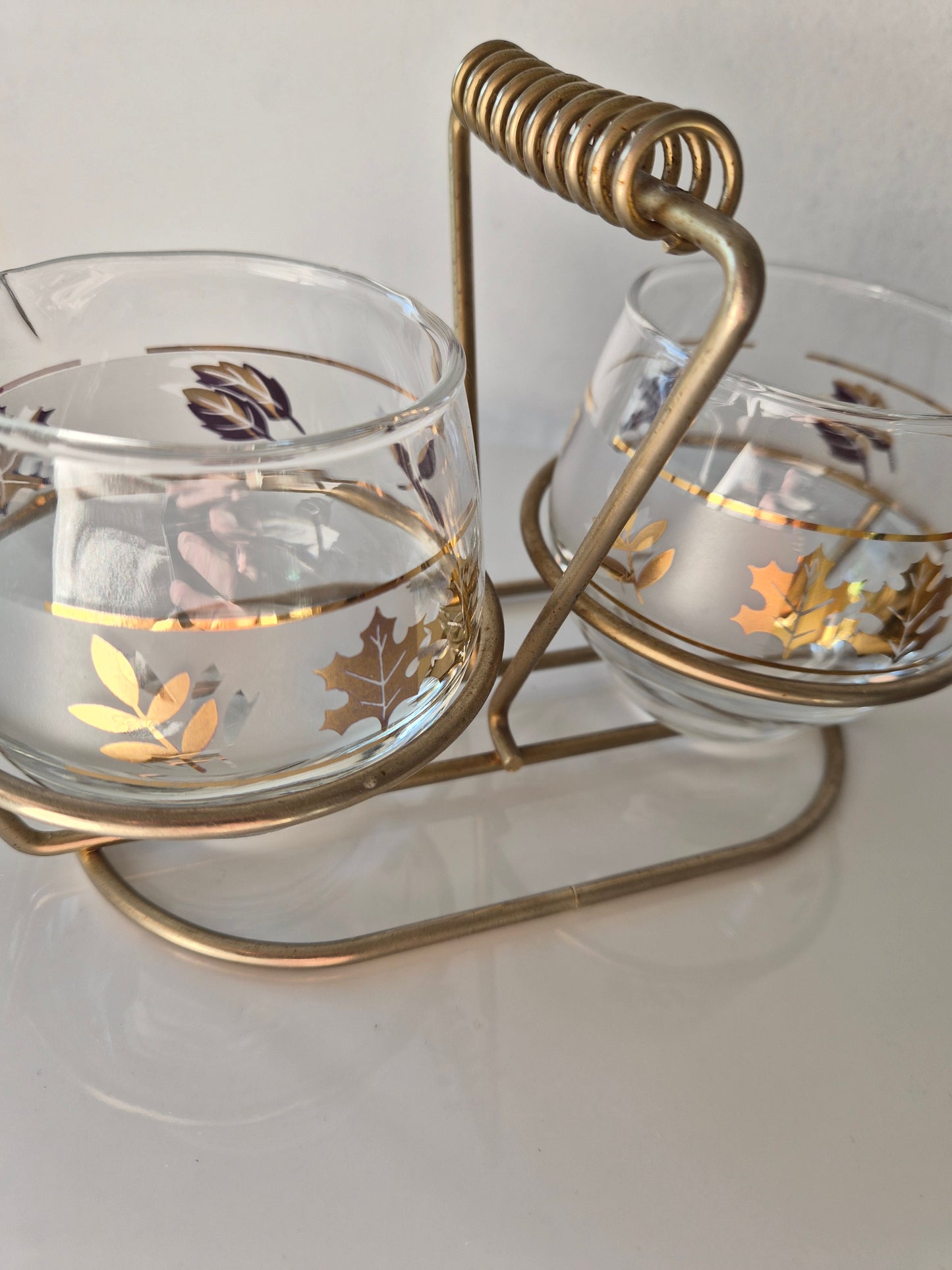 MCM Leaf Sugar and Creamer Set