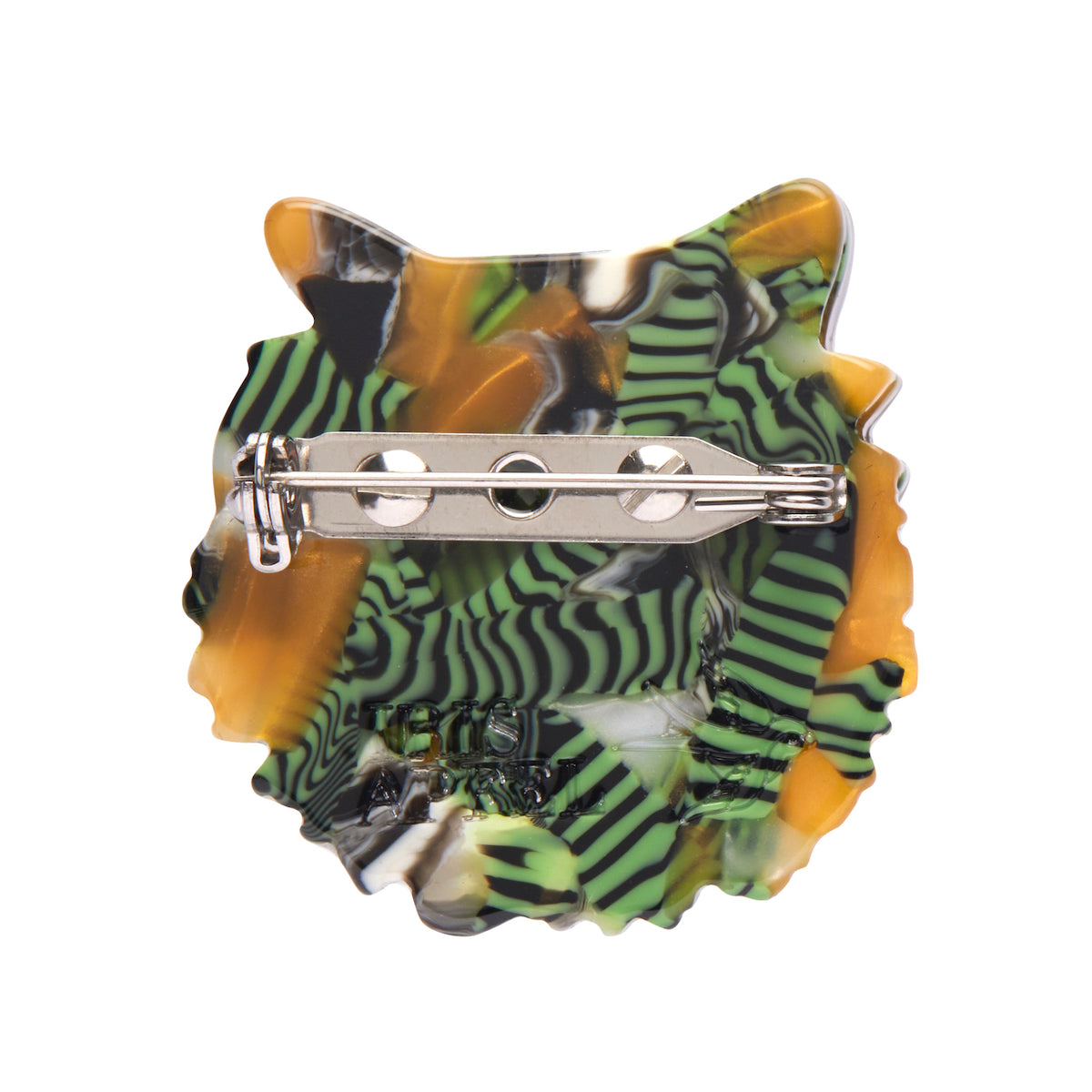 Erstwilder Feathered And Framed Mini Brooch