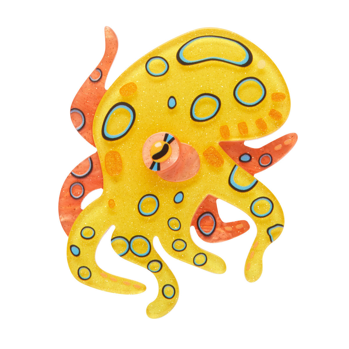 Erstwilder The Busy Blue-Ringed Octopus Brooch