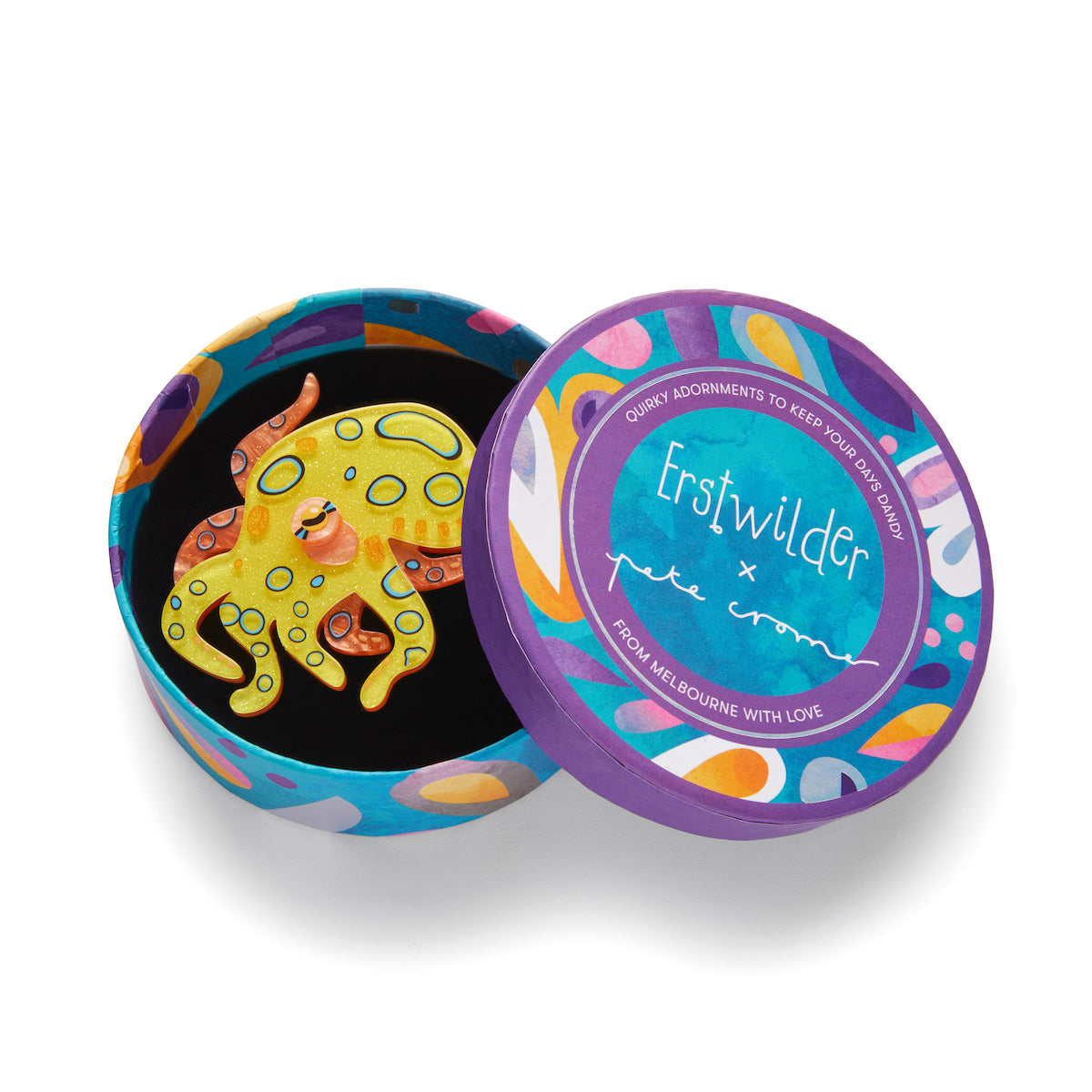 Erstwilder The Busy Blue-Ringed Octopus Brooch