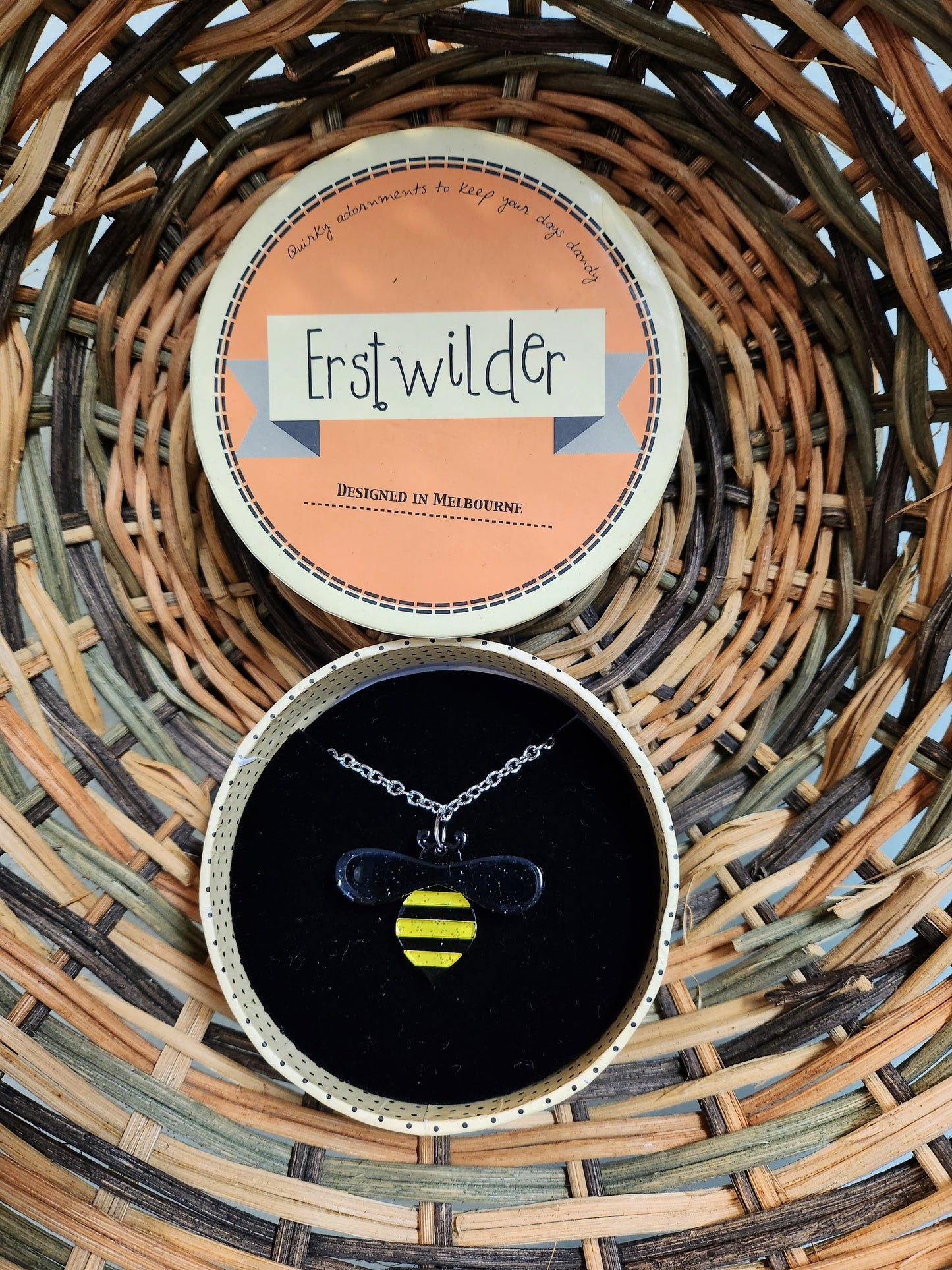 Erstwilder Babette Bee Pendant Necklace