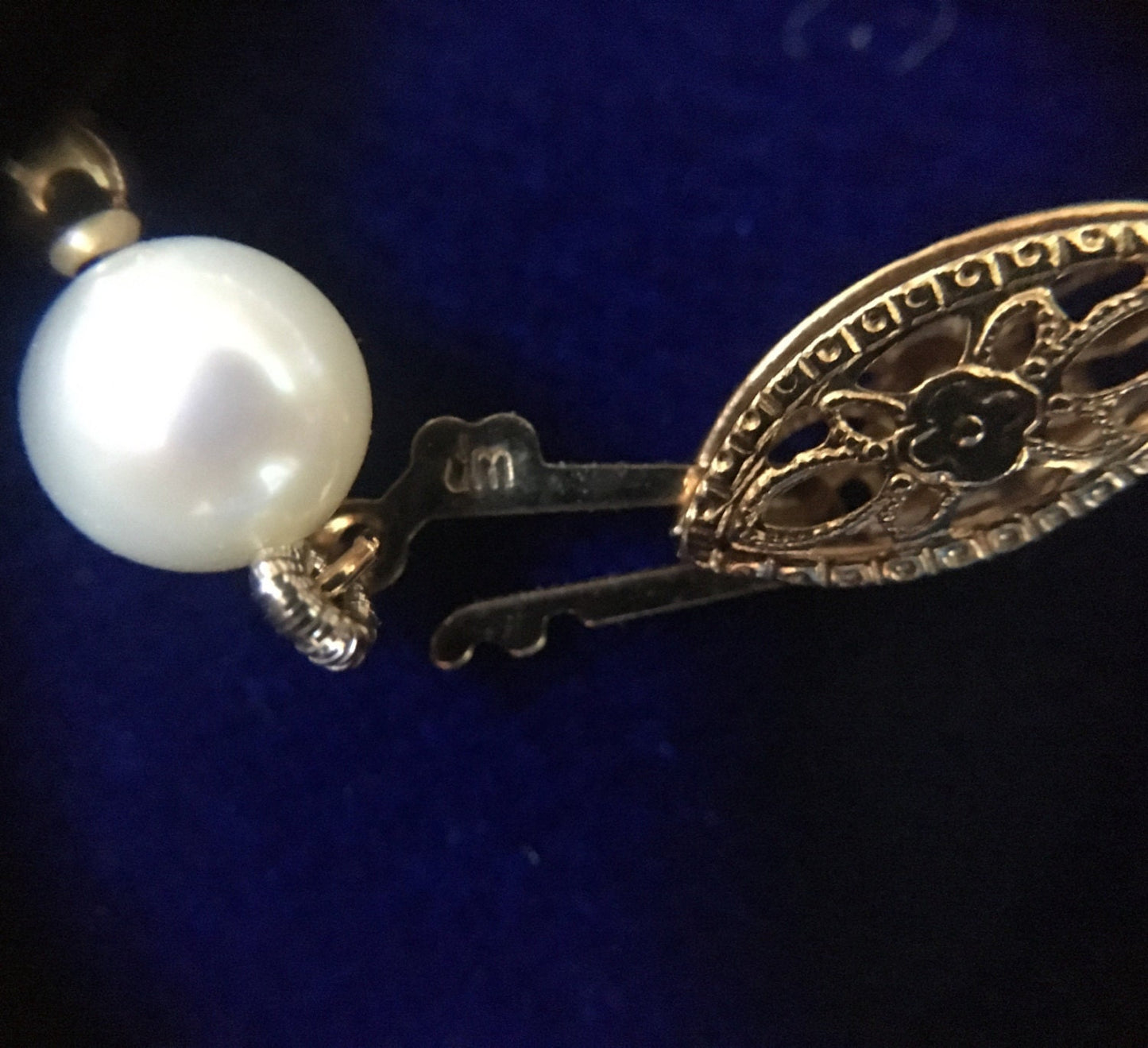 Danbury Mint Pearls and 14K Gold Spacer Necklace *SOLD*