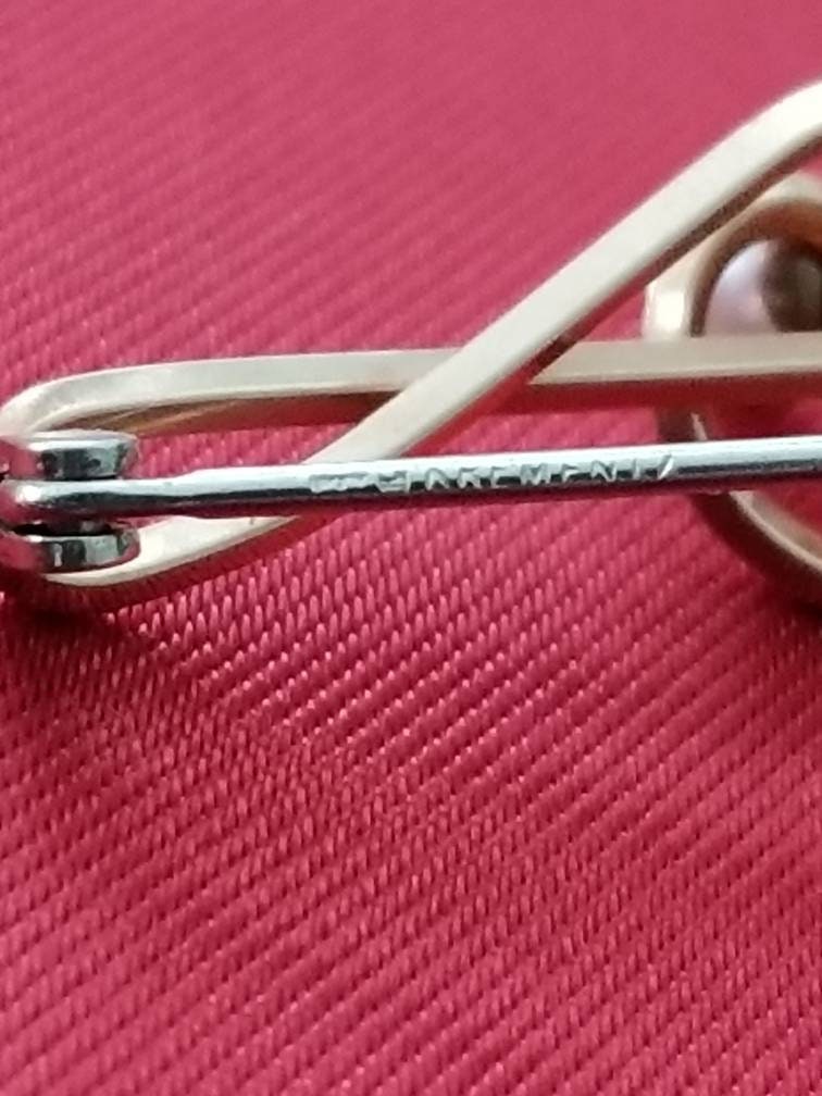 Krementz Pearl Music Clef Pin/Brooch