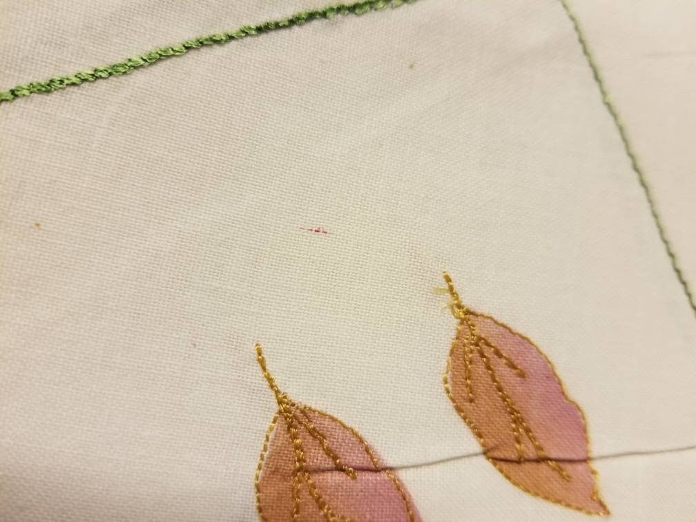 Vintage Leaf and Embroidery Tier Curtains