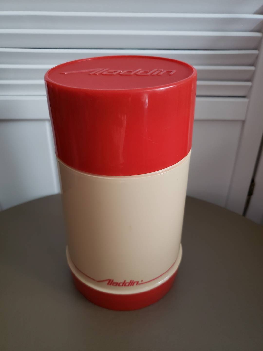 Vintage Quart-size Red Genuine Thermos Wide Mouth Thermos With