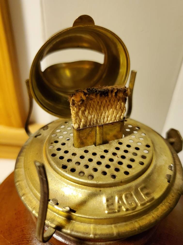 Mid Century Eagle Wood Lanterns