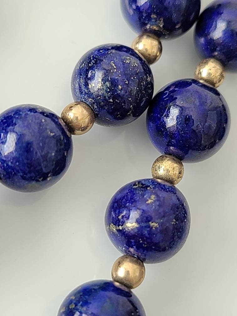 Vintage Blue Lapis Necklace